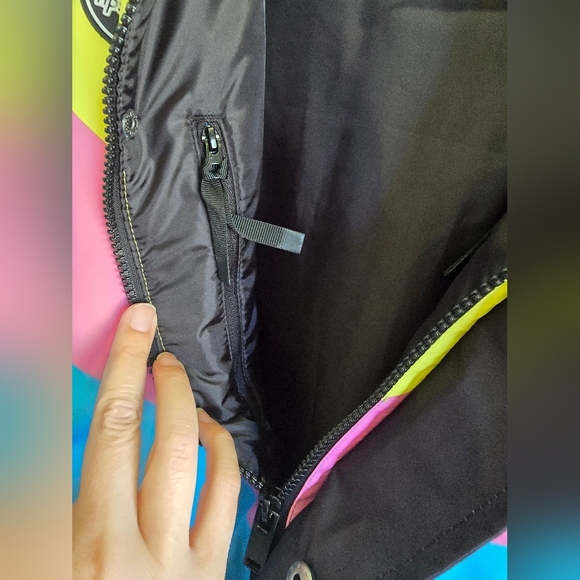 NWT!! Tipsy Elves, Icy Blunder Insulated Jacket, Blue/Black, Size XL, MSRP $190 - Picture 15 of 16